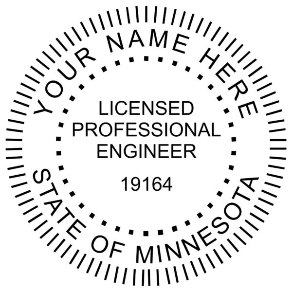 MINNESOTA Trodat Self-inking Licensed Professional Engineer Stamp