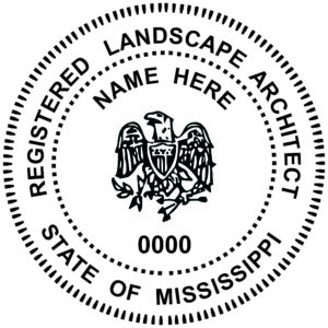 MISSISSIPPI Registered Landscape Architect Digital Stamp File