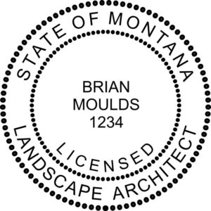 MONTANA Trodat Self-inking Licensed Landscape Architect Stamp