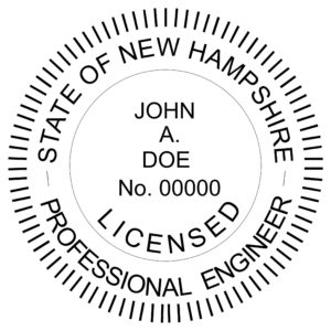 NEW HAMPSHIRE Pre-inked Licensed Professional Engineer Stamp