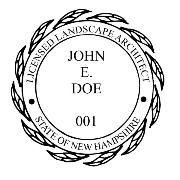 NEW HAMPSHIRE Licensed Landscape Architect Stamp