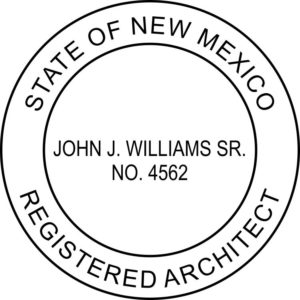 NEW MEXICO Pre-inked Registered Architect Stamp