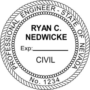 NEVADA Pre-inked Professional Engineer Stamp