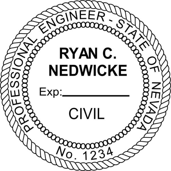 NEVADA Professional Engineer Digital Stamp File