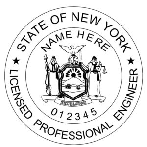 NEW YORK Pre-inked Licensed Professional Engineer Stamp