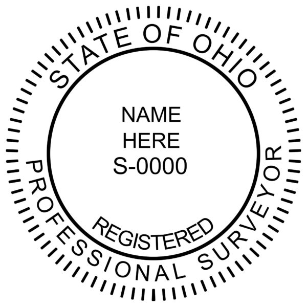OHIO Licensed Professional Surveyor Stamp