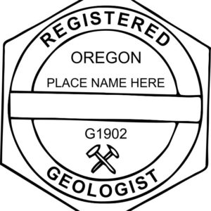 OREGON Trodat Self-inking Registered Geologist Stamp
