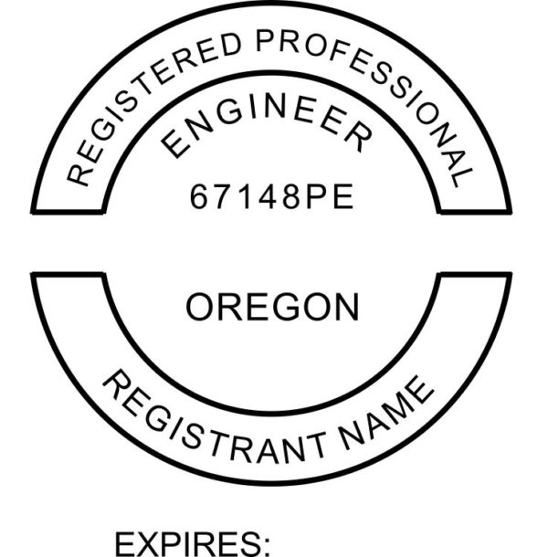 OREGON Pre-inked Registered Professional Land Surveyor Stamp