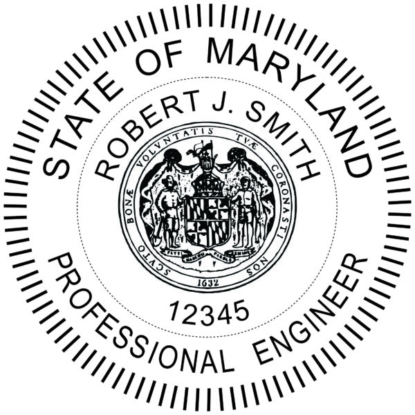 MARYLAND Trodat Self-inking Professional Engineer Stamp