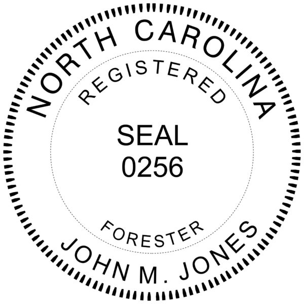 NORTH CAROLINA Registered Forester Stamp