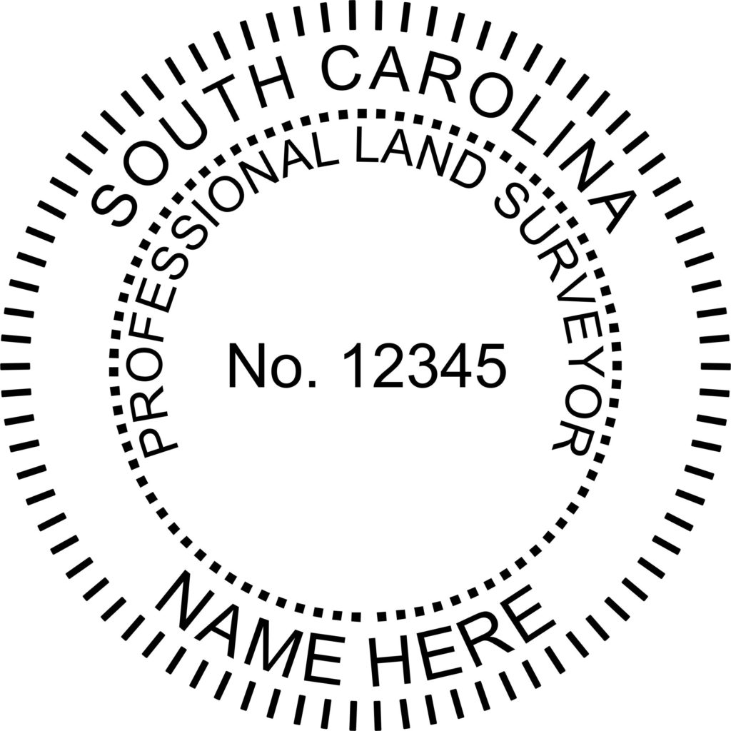 SOUTH CAROLINA Preinked Professional Land Surveyor Stamp Winmark