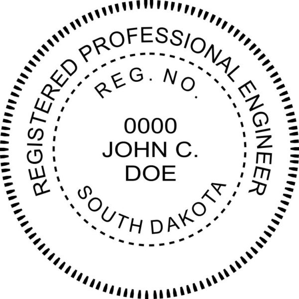 SOUTH DAKOTA Registered Professional Engineer Digital Stamp File