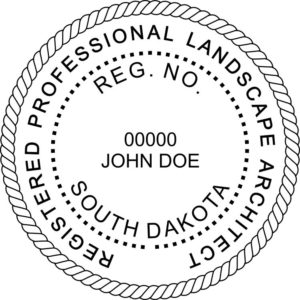 SOUTH DAKOTA Registered Professional Landscape Architect Digital Stamp File