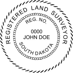 SOUTH DAKOTA Registered Professional Land Surveyor Stamp