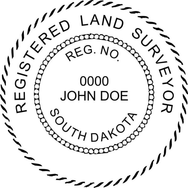 SOUTH DAKOTA Registered Professional Land Surveyor Stamp