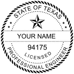TEXAS Licensed Professional Engineer Stamp