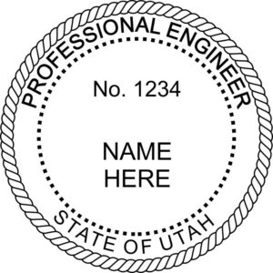 UTAH Pre-inked Professional Land Surveyor Stamp