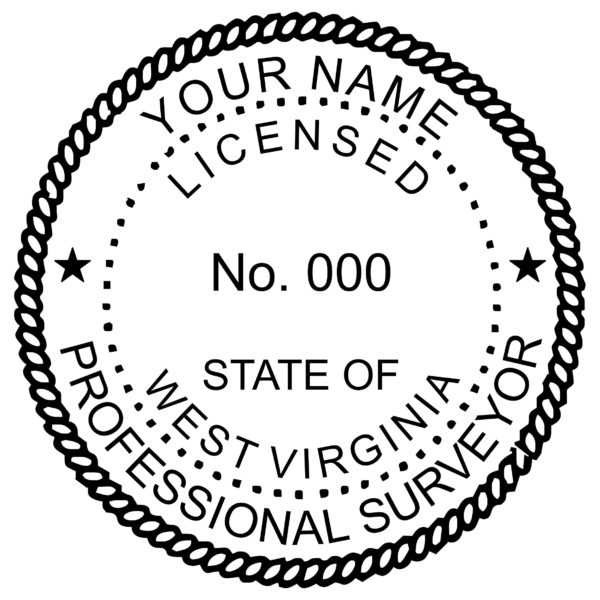 WEST VIRGINIA Trodat Self-inking Licensed Professional Land Surveyor Stamp