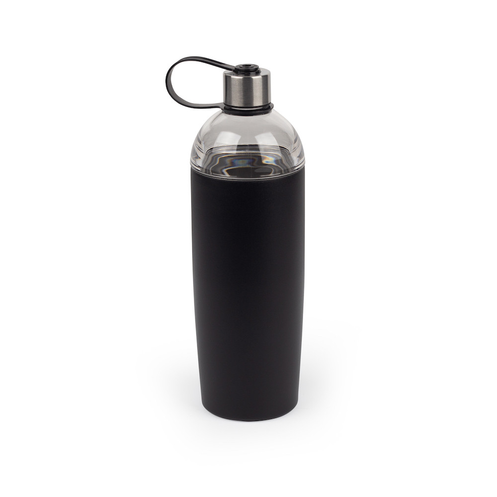 Shaker Bottle in Dark Black - A Small Cup Printed Scale Marks of 12 OZ &  400 ML,Stainless Whisk Blen…See more Shaker Bottle in Dark Black - A Small