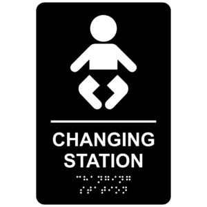 Changing Station – Economy ADA signs with Braille