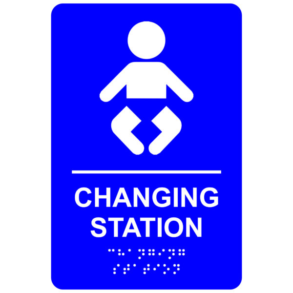 Changing Station – Economy ADA signs with Braille
