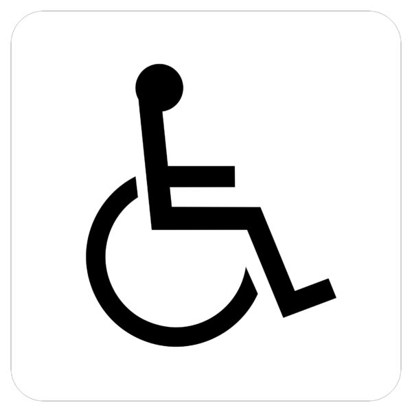 Wheelchair Symbol – Economy ADA signs with Braille