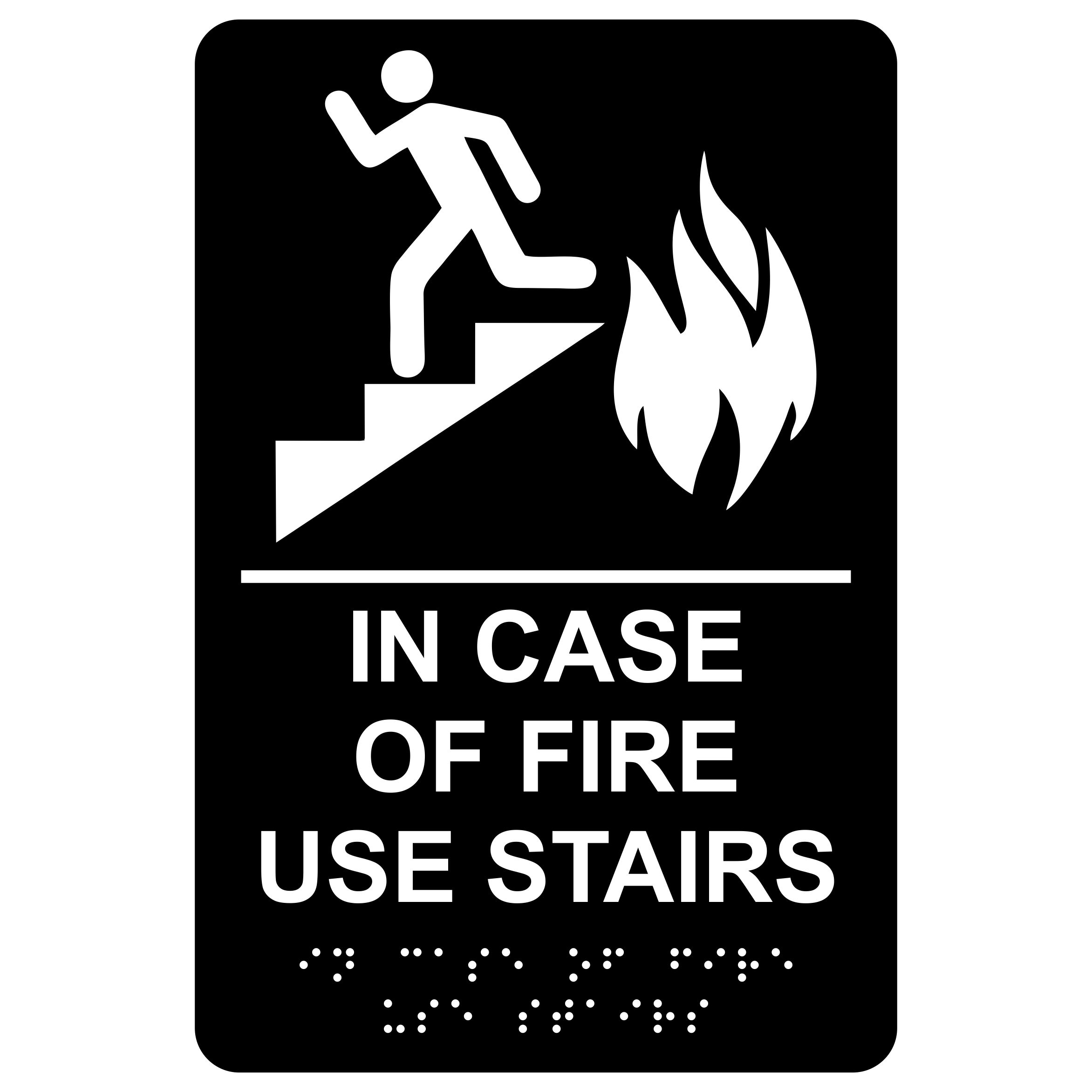 in case of fire use stairs – TK inglês