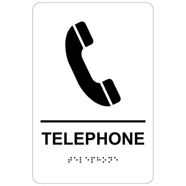 Telephone – Economy ADA signs with Braille