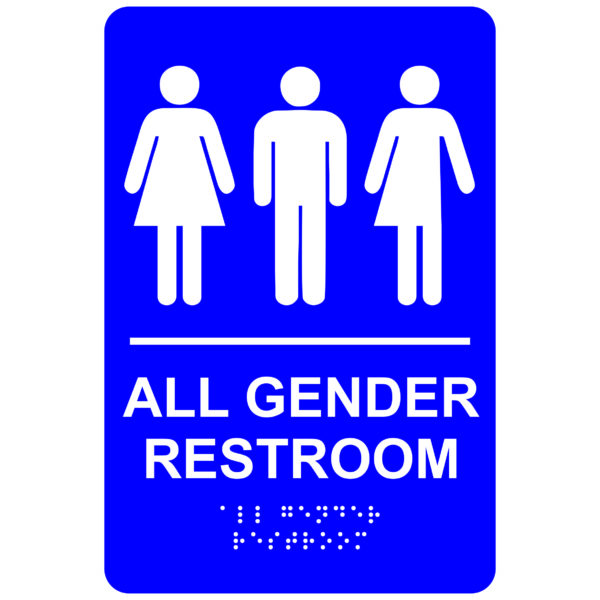 All Gender Restroom – Economy ADA signs with Braille