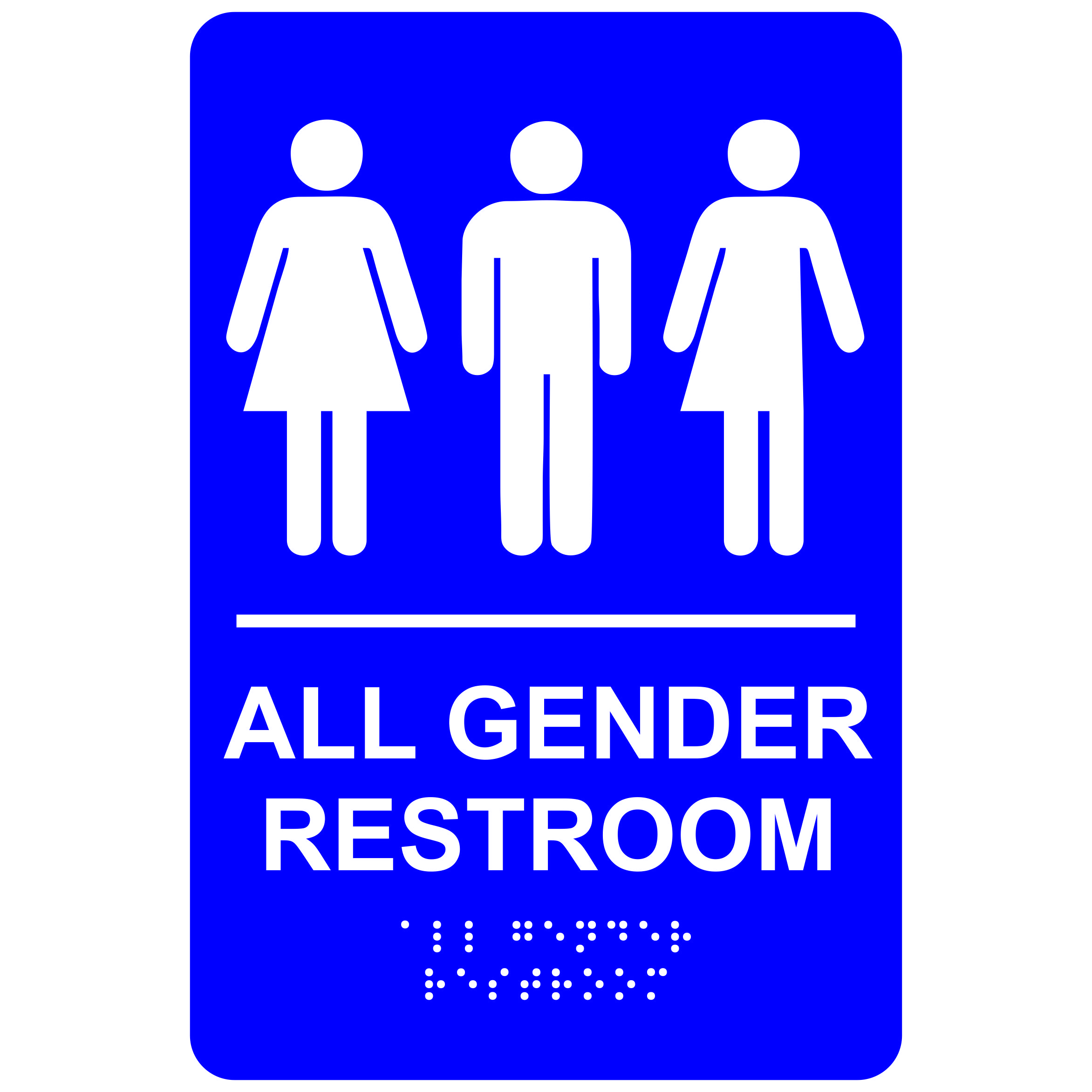All Gender Restroom Economy Ada Signs With Braille Winmark Stamp And Sign Stamps And Signs