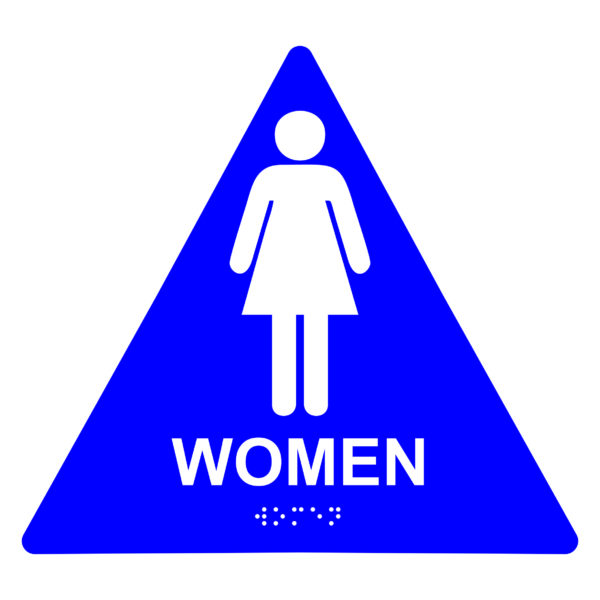 Women Restroom – Triangle Economy ADA signs with Braille