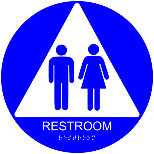 Restroom – Circular Economy ADA signs with Braille