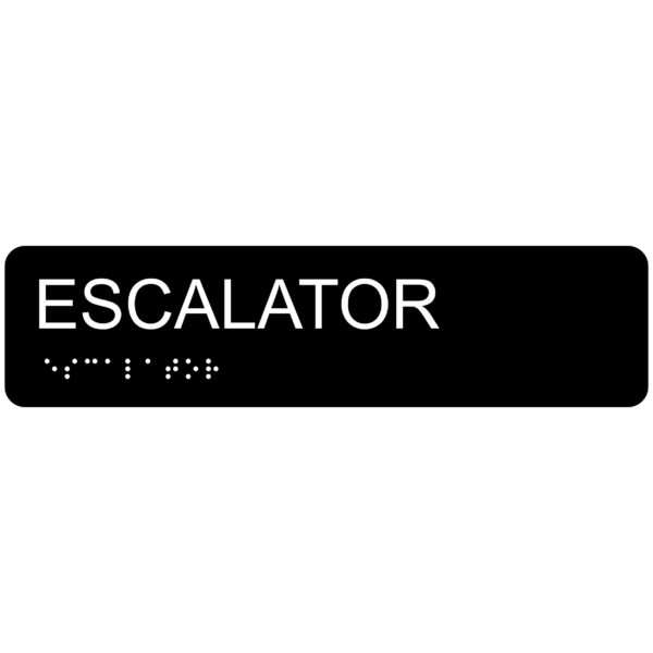 Escalator – Economy ADA signs with Braille