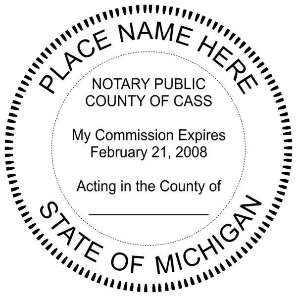 Michigan Notary Embosser