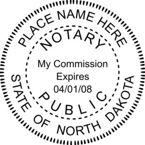 North Dakota Notary Embosser