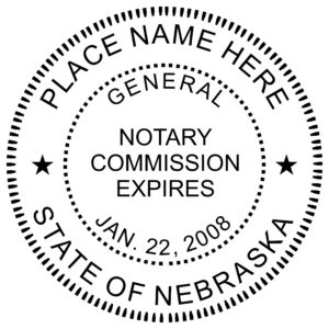 Nebraska Notary Embosser