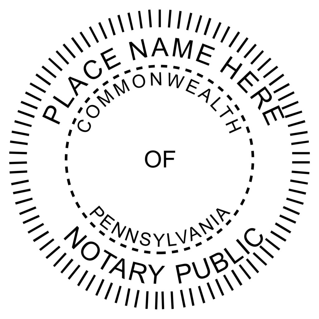 Pennsylvania Notary Embosser Winmark Stamp & Sign Stamps and Signs