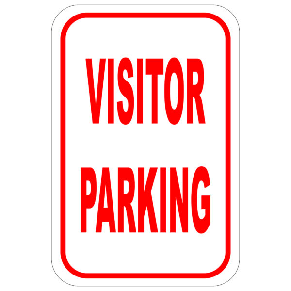 Visitor Parking aluminum sign