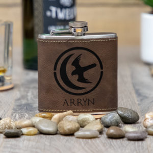 House Arryn Game Of Thrones Sigil 6 Ounce Leatherette Flask With FREE Funnel