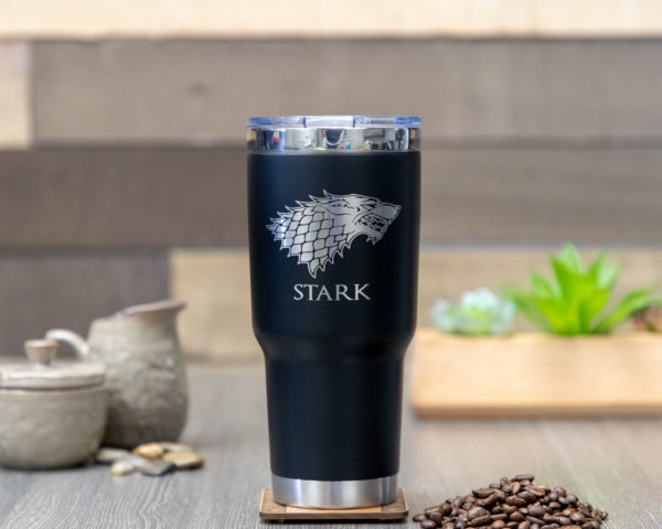 House Stark Game of Thrones Sigil 32 ounce stainless steel insulated tumbler
