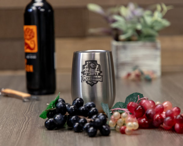 Gryffindor House 12 Ounce Stainless Steel Stemless Wine Glass