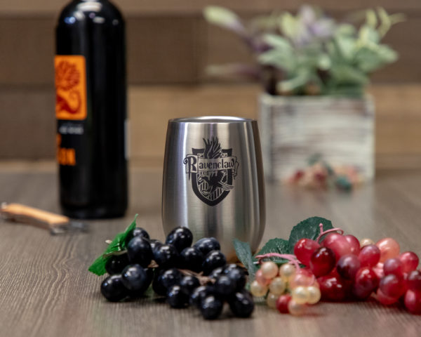 Ravenclaw House 12 ounce Stainless Steel Stemless Wine Glass