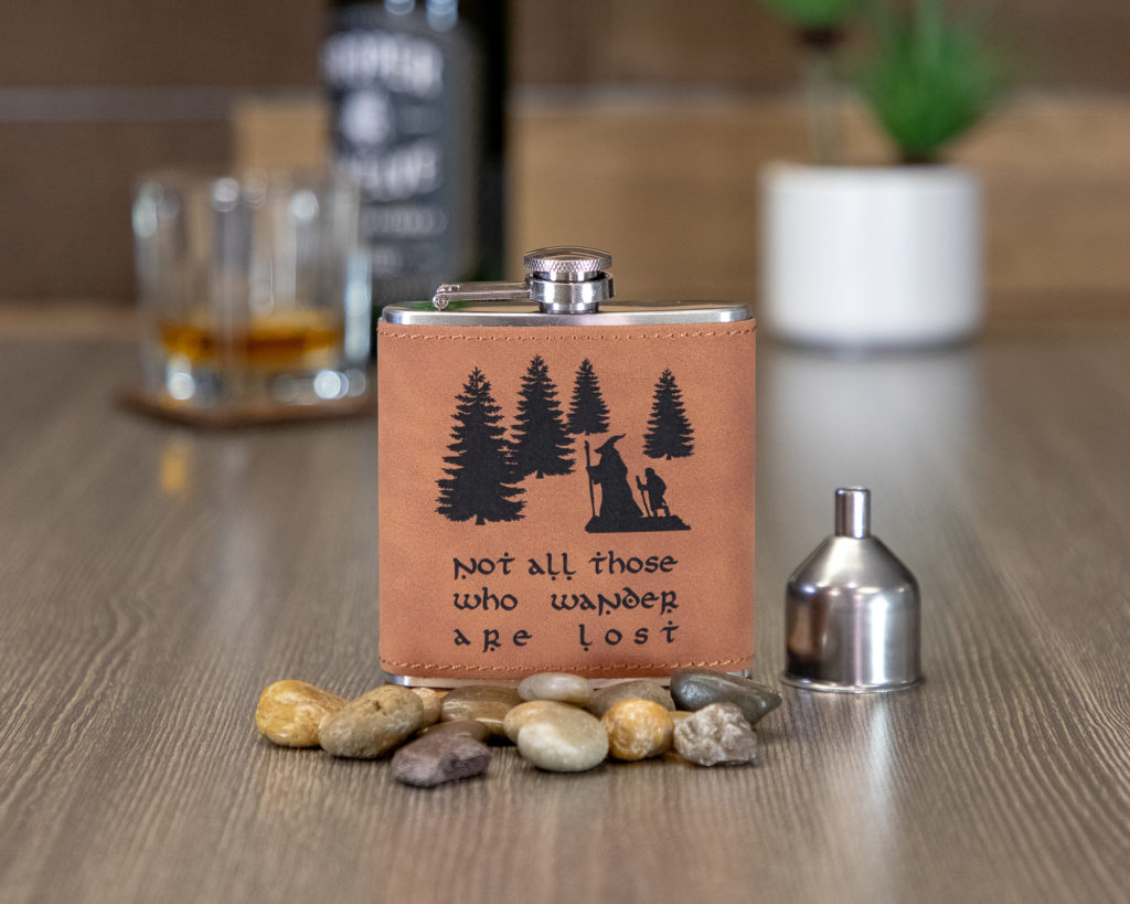 Not All Who Wander Flask main image 0