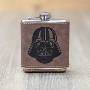 Darth Vader 6 ounce leatherette flask with FREE Funnel