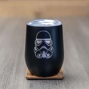 Stormtrooper 12 Ounce Stainless Steel Stemless Wine Glass
