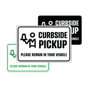 Curbside Pickup landscape temporary sign