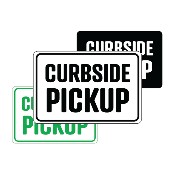Curbside Pickup landscape 2 temporary sign