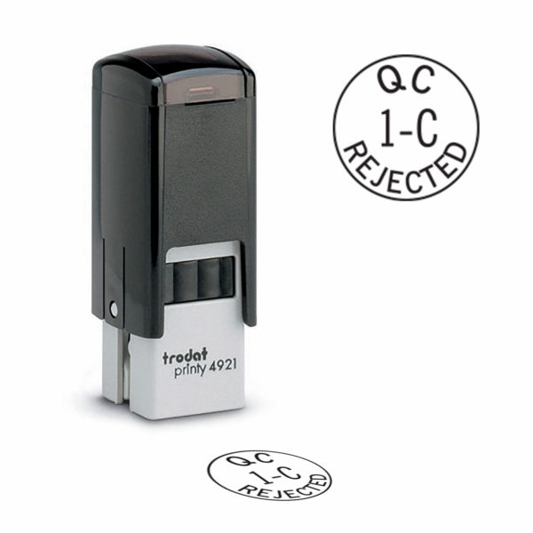1/2″ Custom QC Rejected Trodat Self-Inking Inspection Stamp