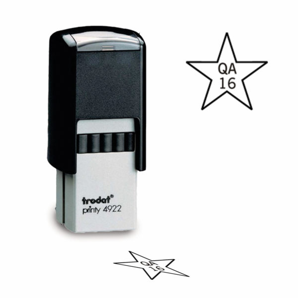 5/8″ Custom Star Trodat Self-Inking Inspection Stamp