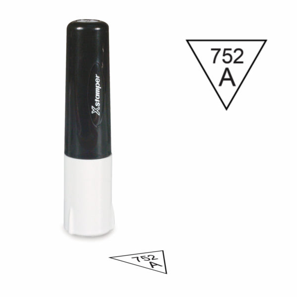 Custom Small Upside Down Triangle Industrial Inspection Stamp F06 X-stamper Pre Inking Stamp